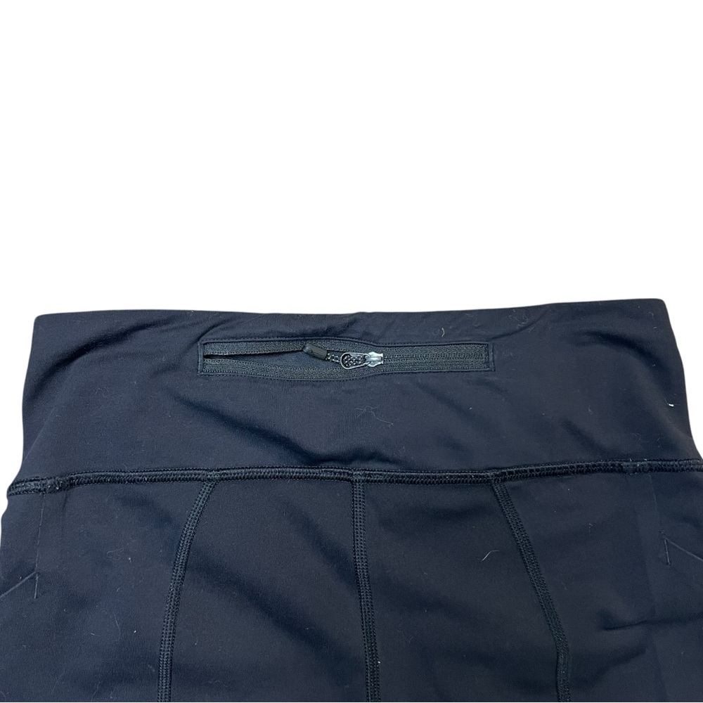 Lululemon Black Base Pace High-Rise Cropped Leggings 22" Size 4 - Picture 6 of 8